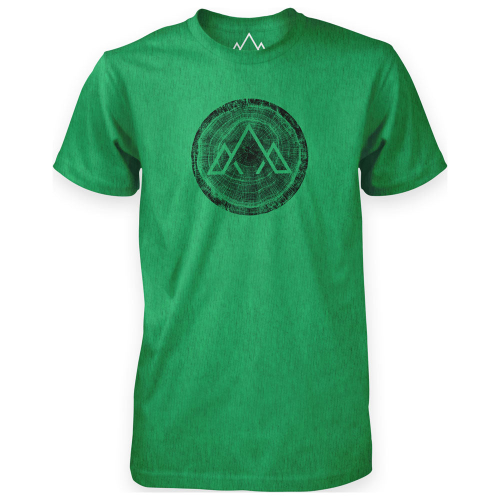 Fjern - Mens Life Span T-Shirt (Green Marl) | Step into the wild with our eco-friendly casual tee, made from 100% recycled materials