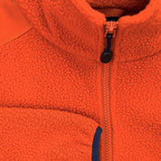 Fjern - Mens Mysig Eco Full Zip Fleece (Burnt Orange/Navy) | The Mysig Eco Fleece is your essential mid-layer for every outdoor adventure