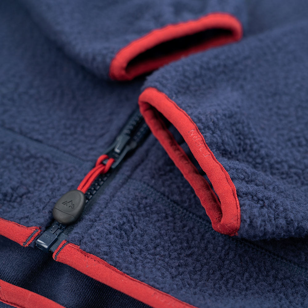Fjern - Mens Mysig Eco Full Zip Fleece (Navy/Rust) | The Mysig Eco Fleece is your essential mid-layer for every outdoor adventure