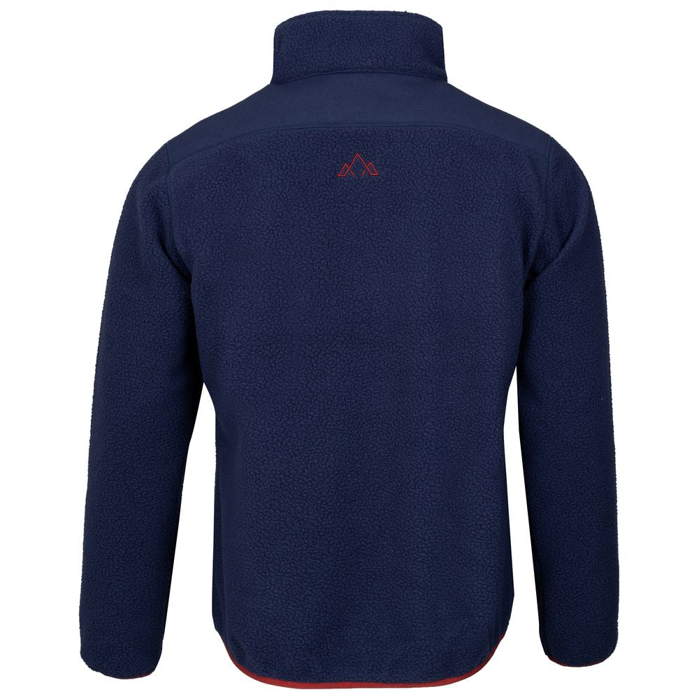 Fjern - Mens Mysig Eco Half Zip Fleece (Navy/Rust) | The Mysig Eco Fleece is your essential mid-layer for every outdoor adventure