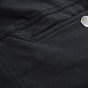 Fjern - Mens Nord Softshell Trousers (Black/Rust) | Conquer any terrain with our Nord mountaineering trousers, designed for all-season hiking