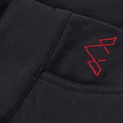 Fjern - Mens Nord Softshell Trousers (Black/Rust) | Conquer any terrain with our Nord mountaineering trousers, designed for all-season hiking