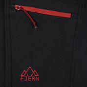 Fjern - Mens Nord Softshell Trousers (Black/Rust) | Conquer any terrain with our Nord mountaineering trousers, designed for all-season hiking