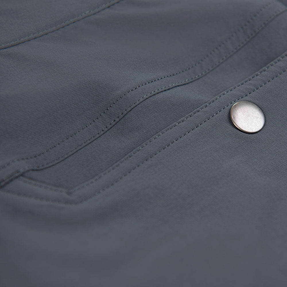 Fjern - Mens Nord Softshell Trousers (Charcoal/Teal) | Conquer any terrain with our Nord mountaineering trousers, designed for all-season hiking