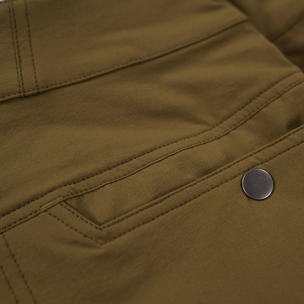 Fjern - Mens Nord Softshell Trousers (Moss) | Conquer any terrain with our Nord mountaineering trousers, designed for all-season hiking