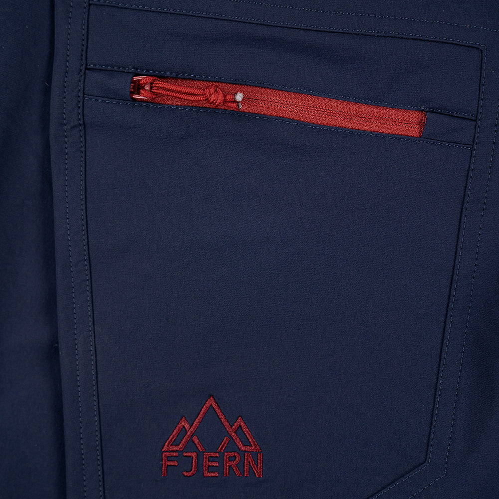 Fjern - Mens Nord Softshell Trousers (Navy) | Conquer any terrain with our Nord mountaineering trousers, designed for all-season hiking