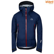 Fjern - Mens Orkan Waterproof Shell Jacket (Navy/Rust) | Face the harshest alpine challenges with confidence in the Orkan jacket, engineered to excel in extreme conditions