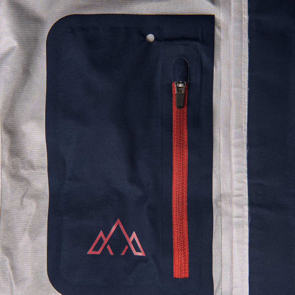 Fjern | Mens Orkan Waterproof Shell Jacket (Navy/Rust)