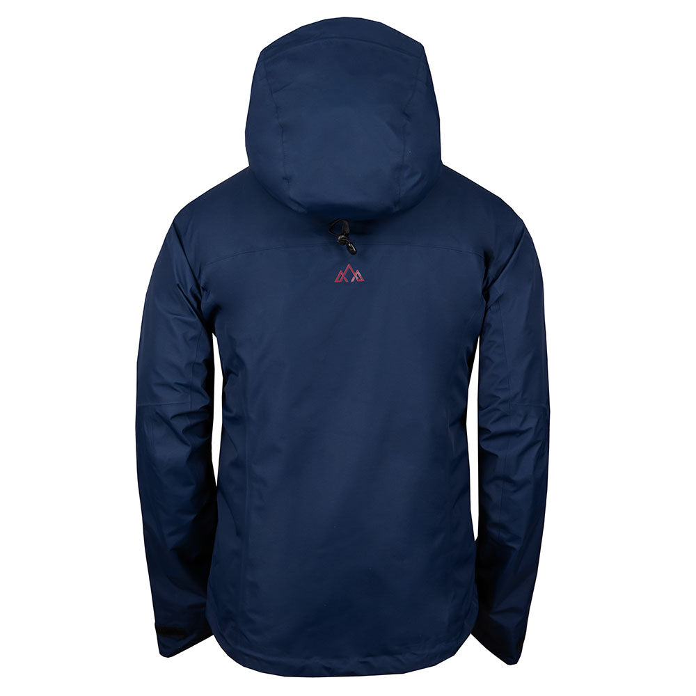 Fjern - Mens Orkan Waterproof Shell Jacket (Navy/Rust) | Face the harshest alpine challenges with confidence in the Orkan jacket, engineered to excel in extreme conditions