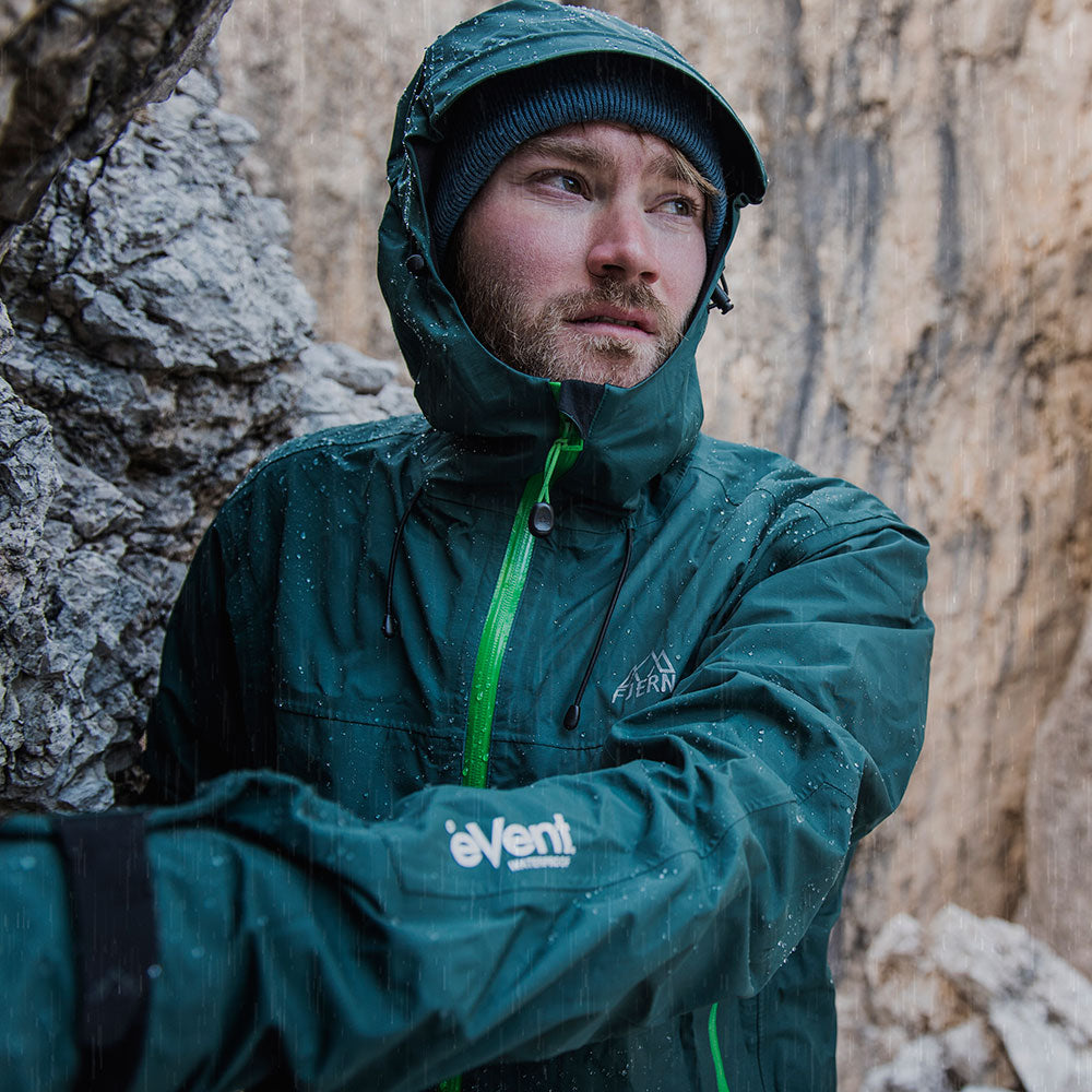 Fjern | Mens Orkan Waterproof Shell Jacket (Pine/Green)