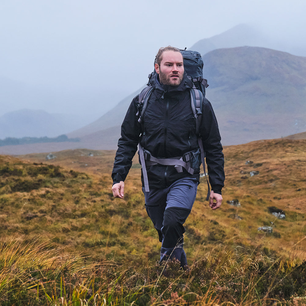 Fjern - Mens Orkan Waterproof Shell Jacket (Stealth) | Face the harshest alpine challenges with confidence in the Orkan jacket, engineered to excel in extreme conditions