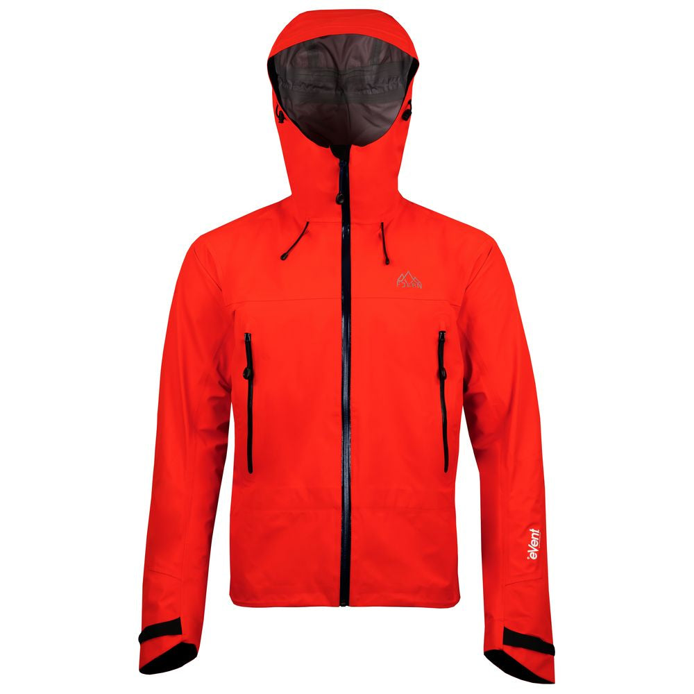 Fjern - Mens Orkan Waterproof Shell Jacket (Orange/Navy) | Face the harshest alpine challenges with confidence in the Orkan jacket, engineered to excel in extreme conditions