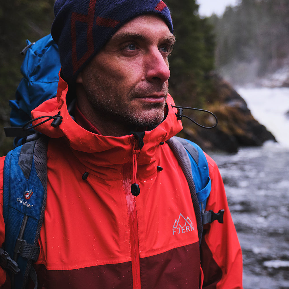 Fjern | Mens Orkan Waterproof Shell Jacket (Orange/Rust)