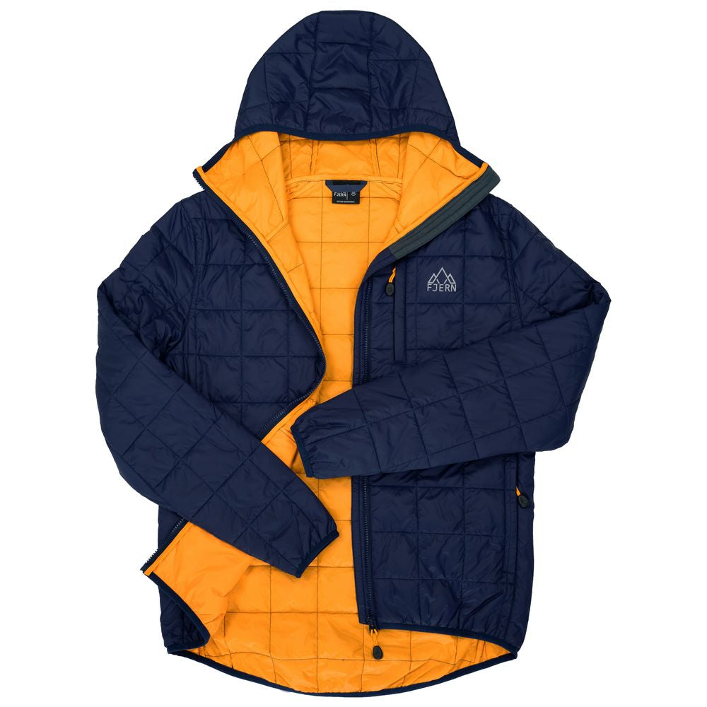 Fjern - Mens Skydda Eco Packable Insulated Jacket (Navy/Sunshine) | The Skydda is your lightweight, packable companion