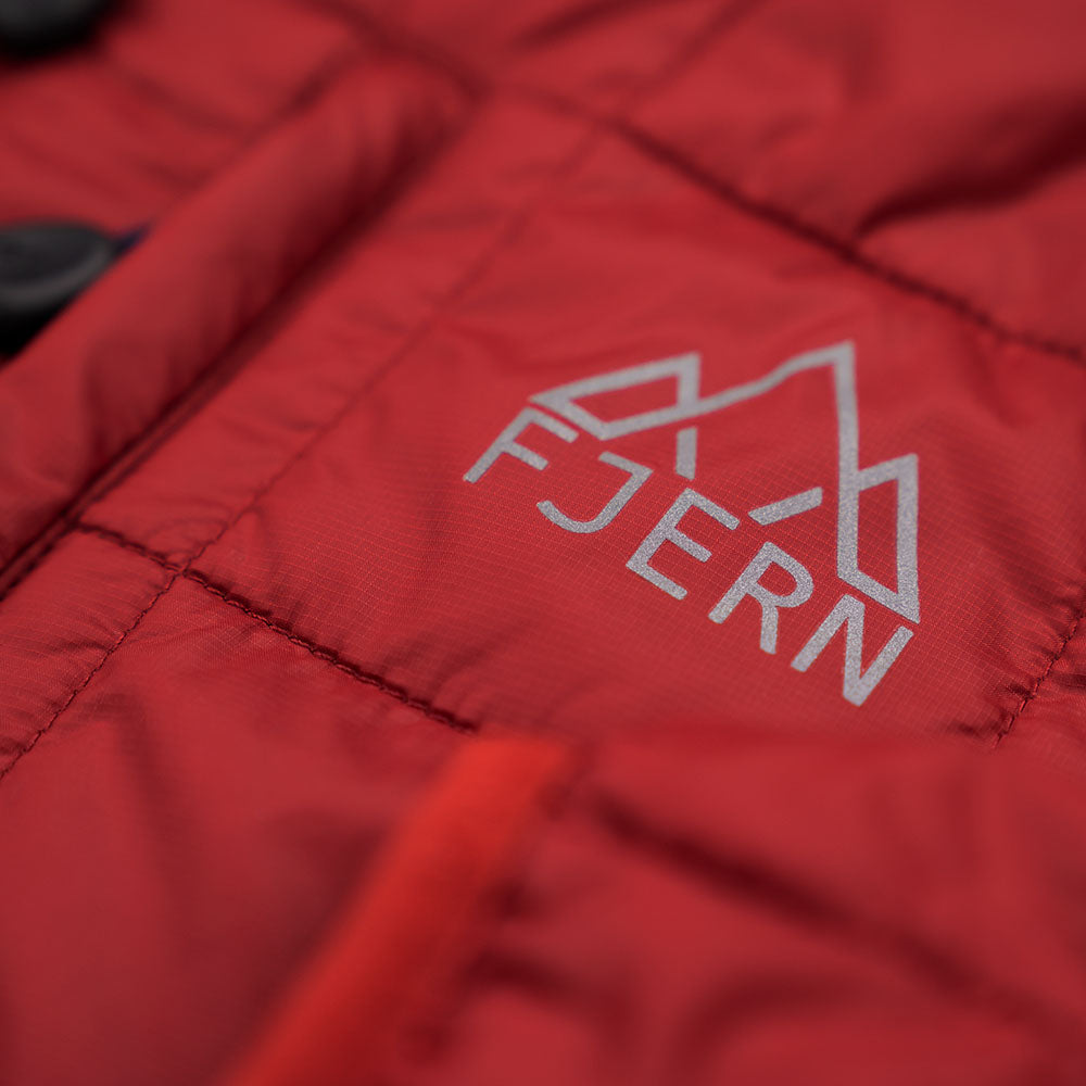 Fjern - Mens Skydda Eco Packable Insulated Jacket (Rust/Navy) | The Skydda is your lightweight, packable companion