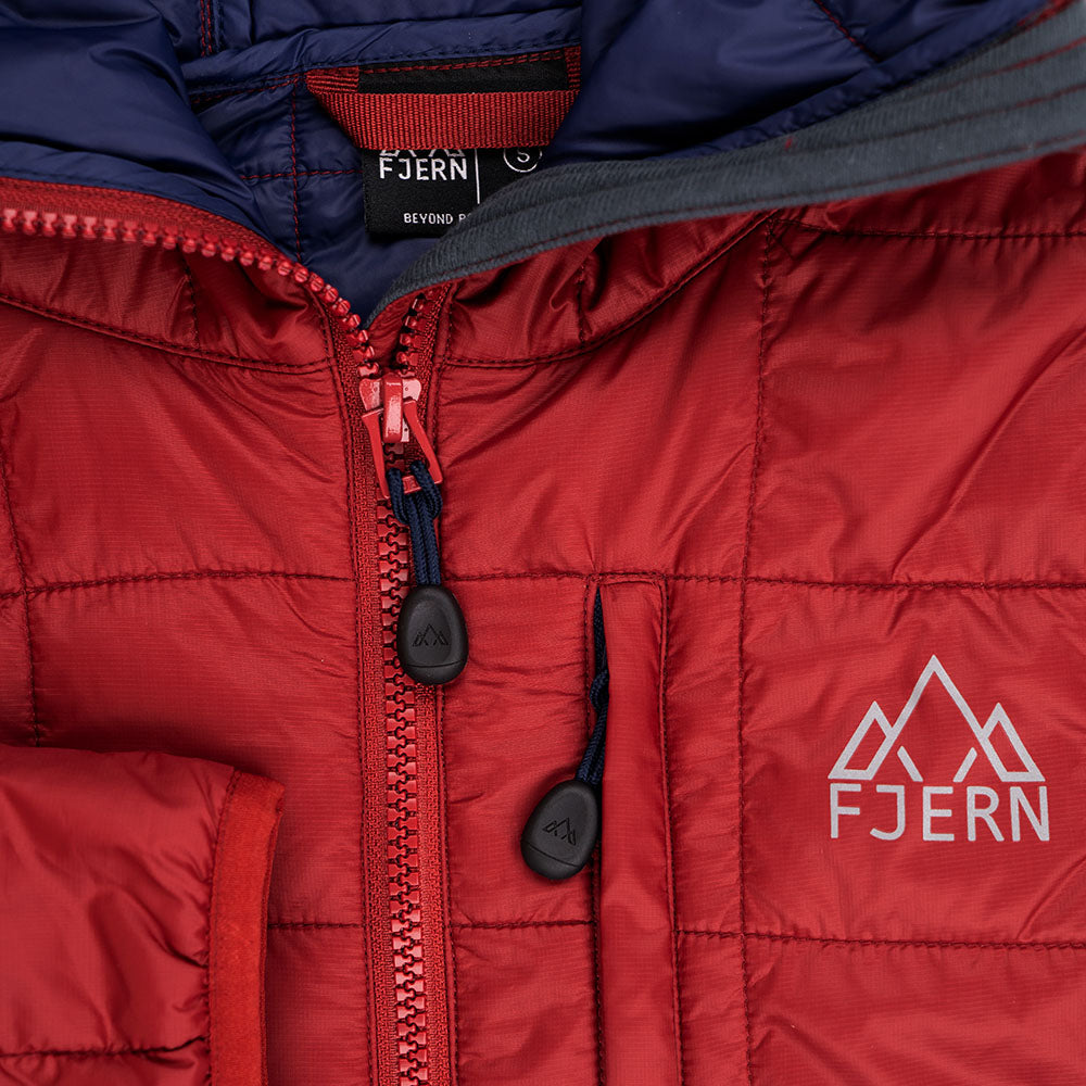 Fjern - Mens Skydda Eco Packable Insulated Jacket (Rust/Navy) | The Skydda is your lightweight, packable companion