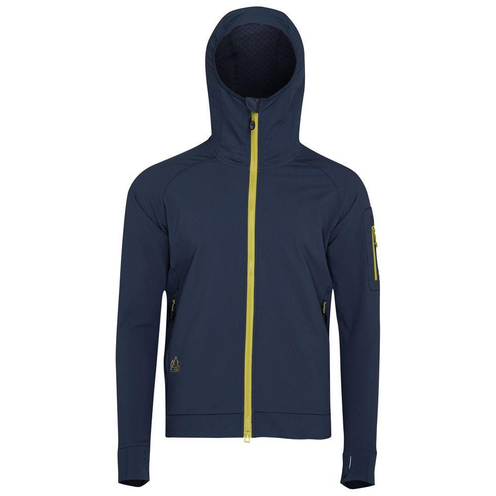 Fjern - Mens Syklon Stormfleece Hoodie (Storm/Lime) | Conquer any adventure with a hoodie designed for peak performance