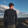 Fjern - Mens Terreng Merino Blend Long Sleeve Base Layer (Navy) | Scale new heights with our lightweight technical crew, built for alpine adventures