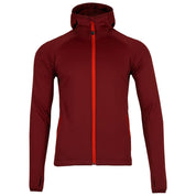 Fjern - Mens Vandring Stretch Fleece Jacket (Rust/Orange) | The Vandring is a mid-weight technical fleece hoodie designed for warmth, flexibility, and performance