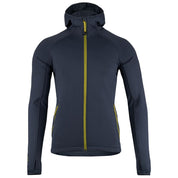 Fjern - Mens Vandring Stretch Fleece Jacket (Storm Grey/Lime) | The Vandring is a mid-weight technical fleece hoodie designed for warmth, flexibility, and performance