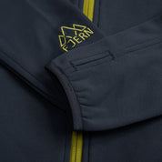 Fjern - Mens Vandring Stretch Fleece Jacket (Storm Grey/Lime) | The Vandring is a mid-weight technical fleece hoodie designed for warmth, flexibility, and performance