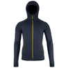 Fjern - Mens Vandring Stretch Fleece Jacket (Storm Grey/Lime) | The Vandring is a mid-weight technical fleece hoodie designed for warmth, flexibility, and performance