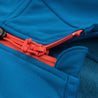 Fjern - Mens Vandring Stretch Fleece Jacket (Teal/Orange) | The Vandring is a mid-weight technical fleece hoodie designed for warmth, flexibility, and performance