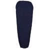 Fjern - Slumra Sleeping Bag Liner (Navy) | Made from 100% recycled polyester, this versatile liner boosts your sleeping bag's warmth in cool conditions and serves as a standalone bag for warm-weather camping or hostel stays