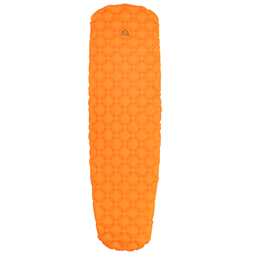 Fjern - Snabb Inflatable Lightweight Camping Mat (Sunshine) | Embark on summer adventures with this lightweight and compact sleeping solution