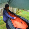 Fjern - Snarka 240 Sleeping Bag (Burnt Orange/Storm Grey) | The Snarka 240 is a lightweight synthetic sleeping bag equipped for diverse climates