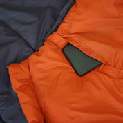 Fjern - Snarka 240 Sleeping Bag (Storm Grey/Burnt Orange) | The Snarka 240 is a lightweight synthetic sleeping bag equipped for diverse climates