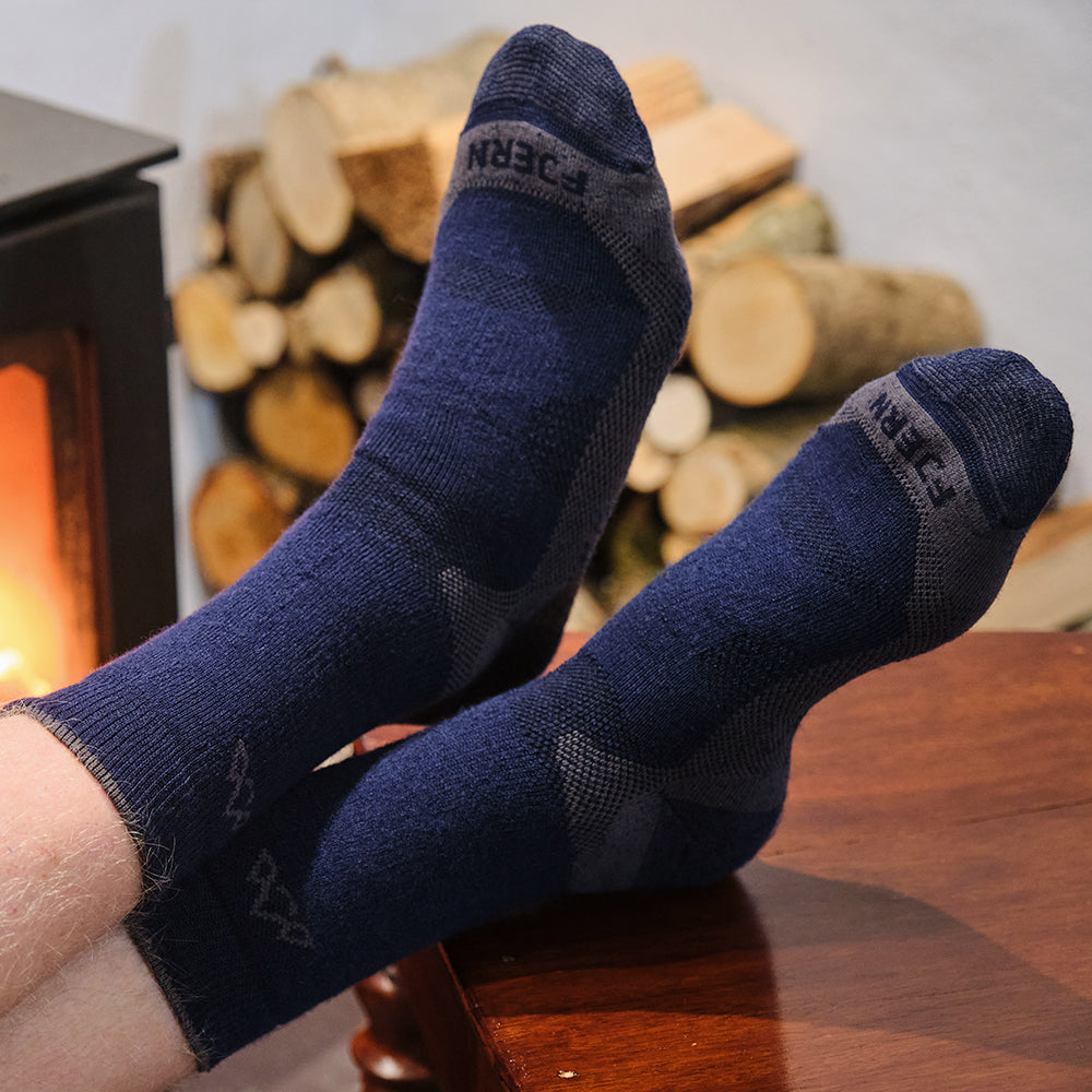 Grey) | Step into the outdoors with our Pack of 3 Merino Blend Socks, designed for all-weather comfort