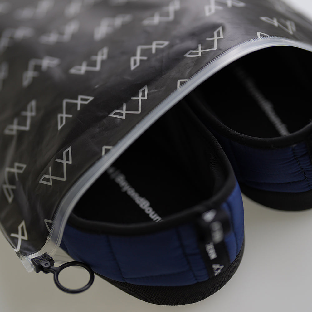 Fjern - Tøffelhelt Tent Slippers (Navy) | Relax in our eco-conscious Tent Slippers, perfect for post-hike comfort