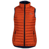 Fjern - Womens Aktiv Down Gilet (Burnt Orange/Navy) | Gear up your alpine performance with the Aktiv Gilet, a versatile and lightweight insulated layer that offers core warmth without the bulk