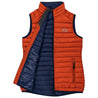 Fjern - Womens Aktiv Down Gilet (Burnt Orange/Navy) | Gear up your alpine performance with the Aktiv Gilet, a versatile and lightweight insulated layer that offers core warmth without the bulk