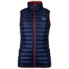 Fjern - Womens Aktiv Down Gilet (Navy/Rust) | Gear up your alpine performance with the Aktiv Gilet, a versatile and lightweight insulated layer that offers core warmth without the bulk