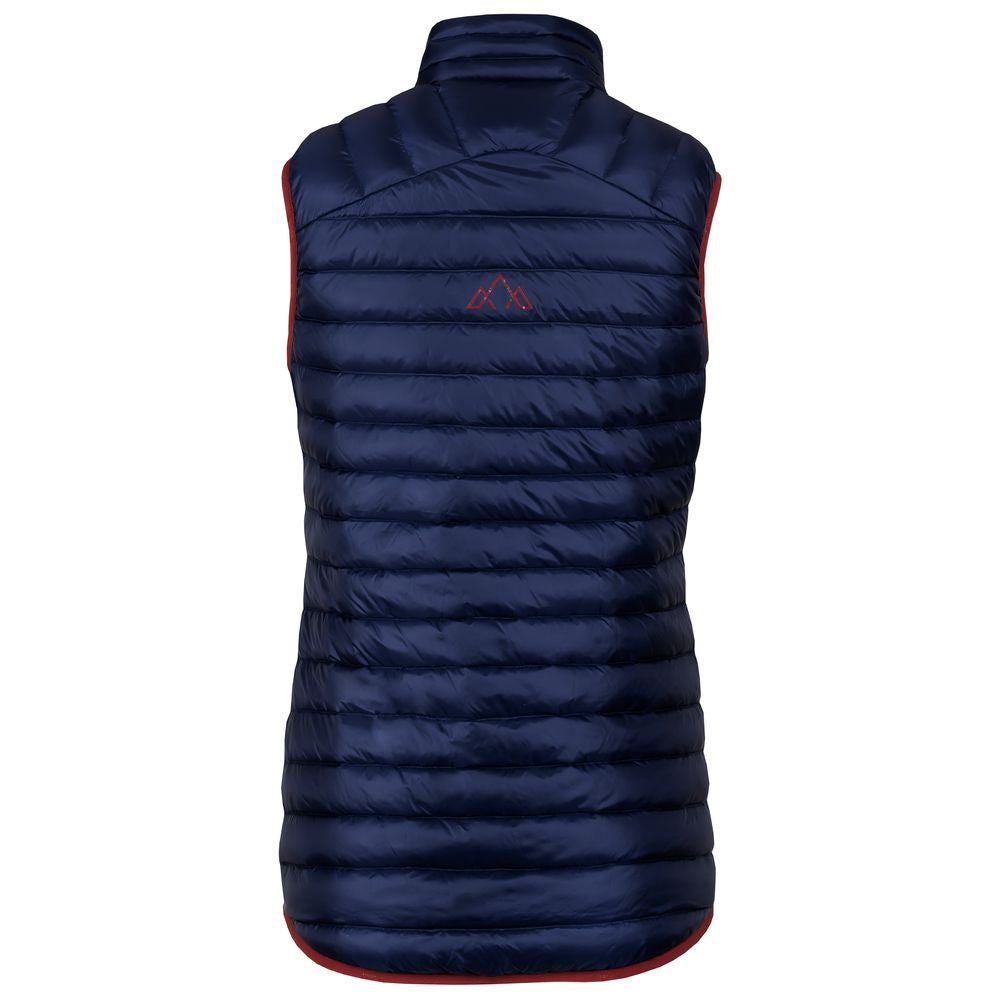 Fjern - Womens Aktiv Down Gilet (Navy/Rust) | Gear up your alpine performance with the Aktiv Gilet, a versatile and lightweight insulated layer that offers core warmth without the bulk