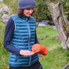 Fjern - Womens Aktiv Down Gilet (Petrol/Arctic Blue) | Gear up your alpine performance with the Aktiv Gilet, a versatile and lightweight insulated layer that offers core warmth without the bulk