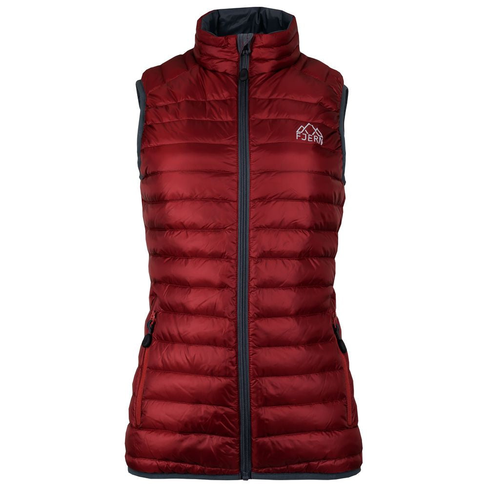 Fjern - Womens Aktiv Down Gilet (Rust/Charcoal) | Gear up your alpine performance with the Aktiv Gilet, a versatile and lightweight insulated layer that offers core warmth without the bulk