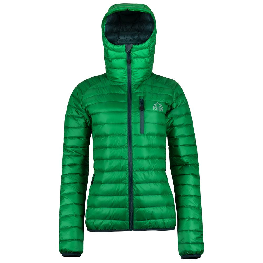 Fjern Womens Aktiv Down Hooded Jacket (Green/Pine)