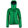 Fjern - Womens Aktiv Down Hooded Jacket (Green/Pine) | Venture further with the Aktiv, a versatile and lightweight insulated layer that offers exceptional warmth in a compact package