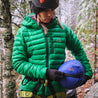 Fjern - Womens Aktiv Down Hooded Jacket (Green/Pine) | Venture further with the Aktiv, a versatile and lightweight insulated layer that offers exceptional warmth in a compact package