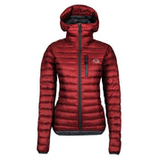 Fjern - Womens Aktiv Down Hooded Jacket (Rust/Charcoal) | Venture further with the Aktiv, a versatile and lightweight insulated layer that offers exceptional warmth in a compact package
