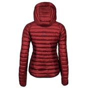 Fjern - Womens Aktiv Down Hooded Jacket (Rust/Charcoal) | Venture further with the Aktiv, a versatile and lightweight insulated layer that offers exceptional warmth in a compact package