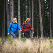 Fjern - Womens Aktiv Down Hooded Jacket (Rust/Charcoal) | Venture further with the Aktiv, a versatile and lightweight insulated layer that offers exceptional warmth in a compact package