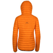 Fjern - Womens Aktiv Down Hooded Jacket (Sunshine/Navy) | Venture further with the Aktiv, a versatile and lightweight insulated layer that offers exceptional warmth in a compact package