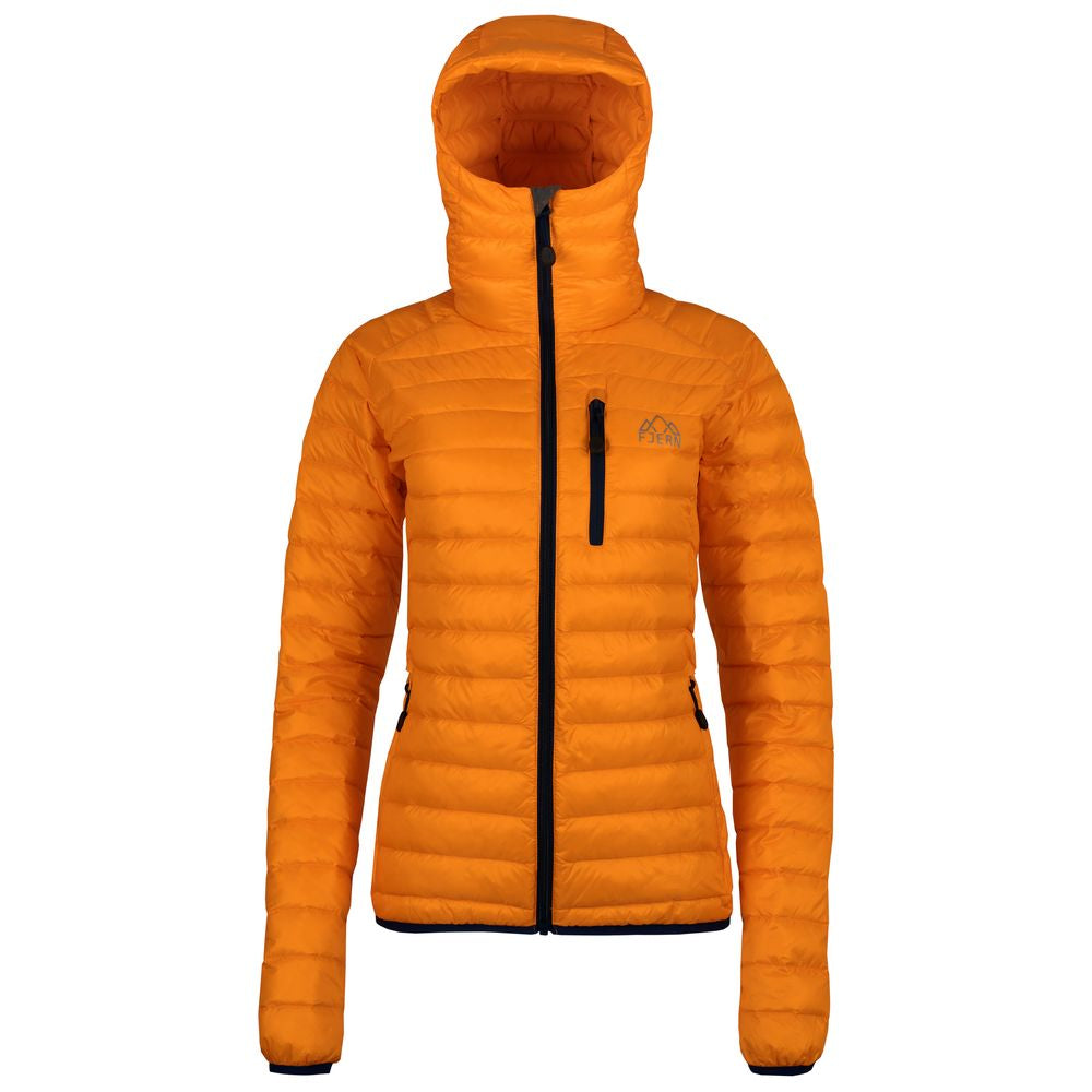 Fjern - Womens Aktiv Down Hooded Jacket (Sunshine/Navy) | Venture further with the Aktiv, a versatile and lightweight insulated layer that offers exceptional warmth in a compact package