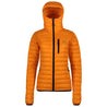 Fjern - Womens Aktiv Down Hooded Jacket (Sunshine/Navy) | Venture further with the Aktiv, a versatile and lightweight insulated layer that offers exceptional warmth in a compact package