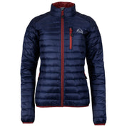 Fjern - Womens Aktiv Down Hoodless Jacket (Navy/Rust) | Venture further with the Aktiv, a versatile and lightweight insulated layer that offers exceptional warmth in a compact package