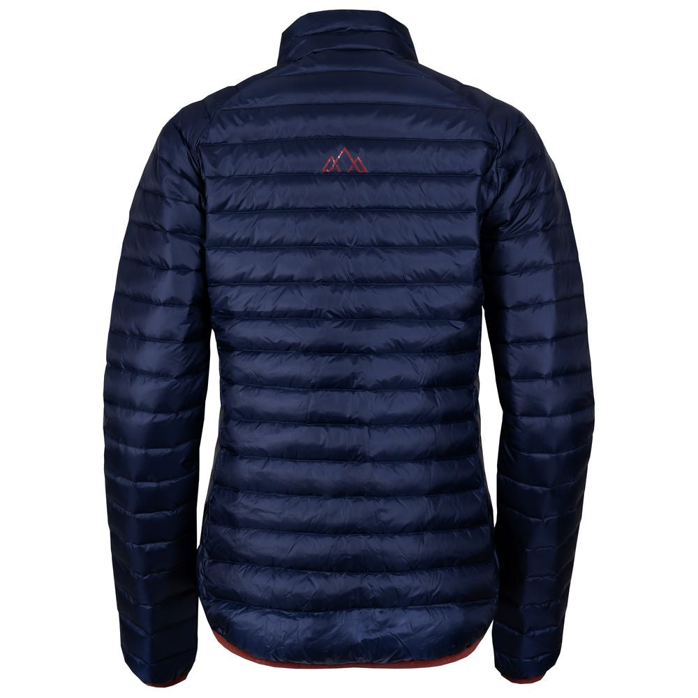 Fjern - Womens Aktiv Down Hoodless Jacket (Navy/Rust) | Venture further with the Aktiv, a versatile and lightweight insulated layer that offers exceptional warmth in a compact package